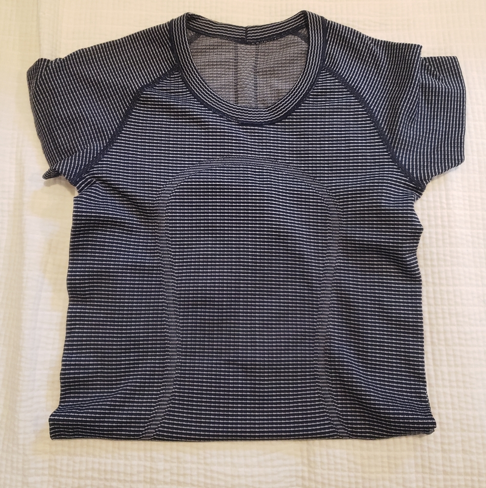 Navy and White Swiftly Tech Tee
